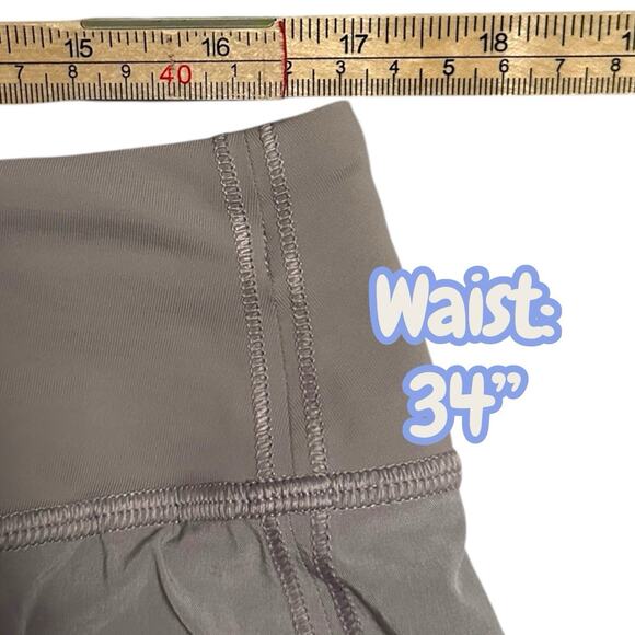 Lululemon Women Dark Chrome Gray Pace Rival Skirt 4-way Stretch 13” Skort 12 Reg - Picture 7 of 10